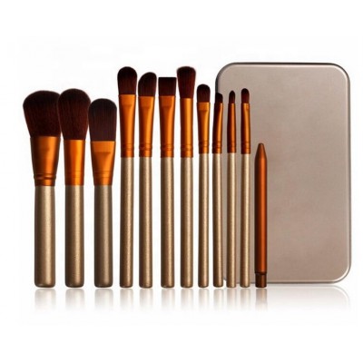 12 pcs/lot Makeup Brushes Set Eye Shadow Blending Eyeliner Eyelash Eyebrow Professional  Brushes For Makeup New