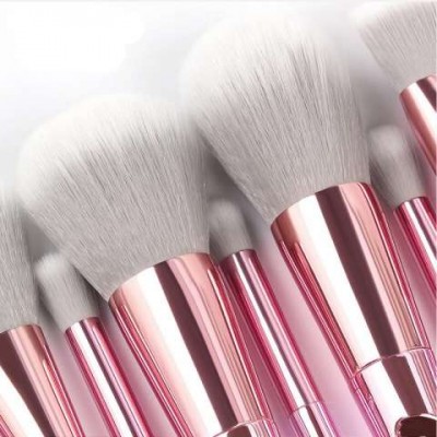 Veronni 10 pcsluxury makeup brushes with bag private label makeup brushes kit professional wholesale highlighter makeup brush