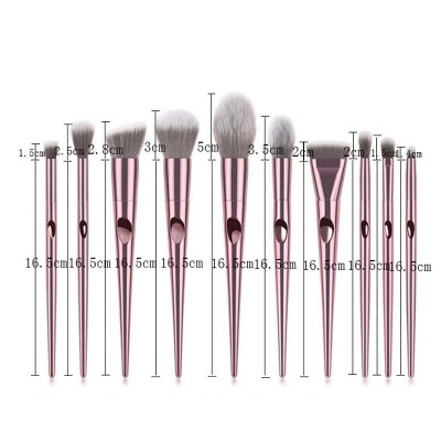 10 Pcs Make-Up Brushes Tool Set Cosmetic Powder Eyeshadow Foundation Beauty Brush Makeup Maquiagem maquiagem importada atacado